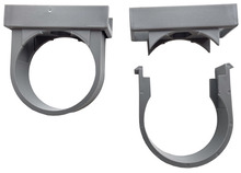 PP rørholder grå 50 mm 2-pk.
